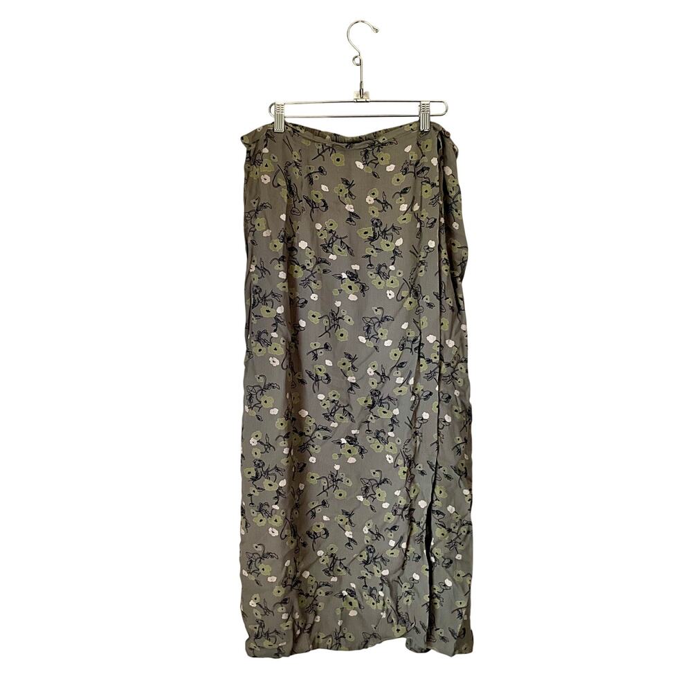 Cherokee Green Floral Maxi Skirt: Y2K, Modern